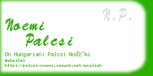 noemi palcsi business card